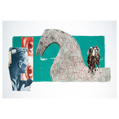 "Horsing Around" | Original Mixed Media Art